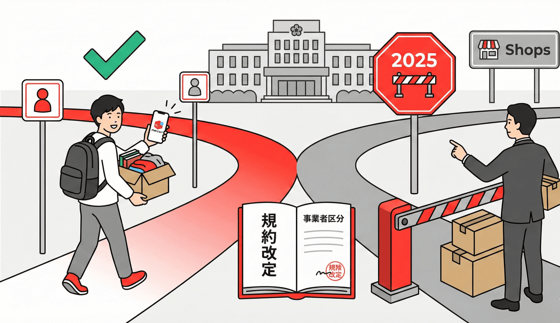 メルカリ規約改定2025