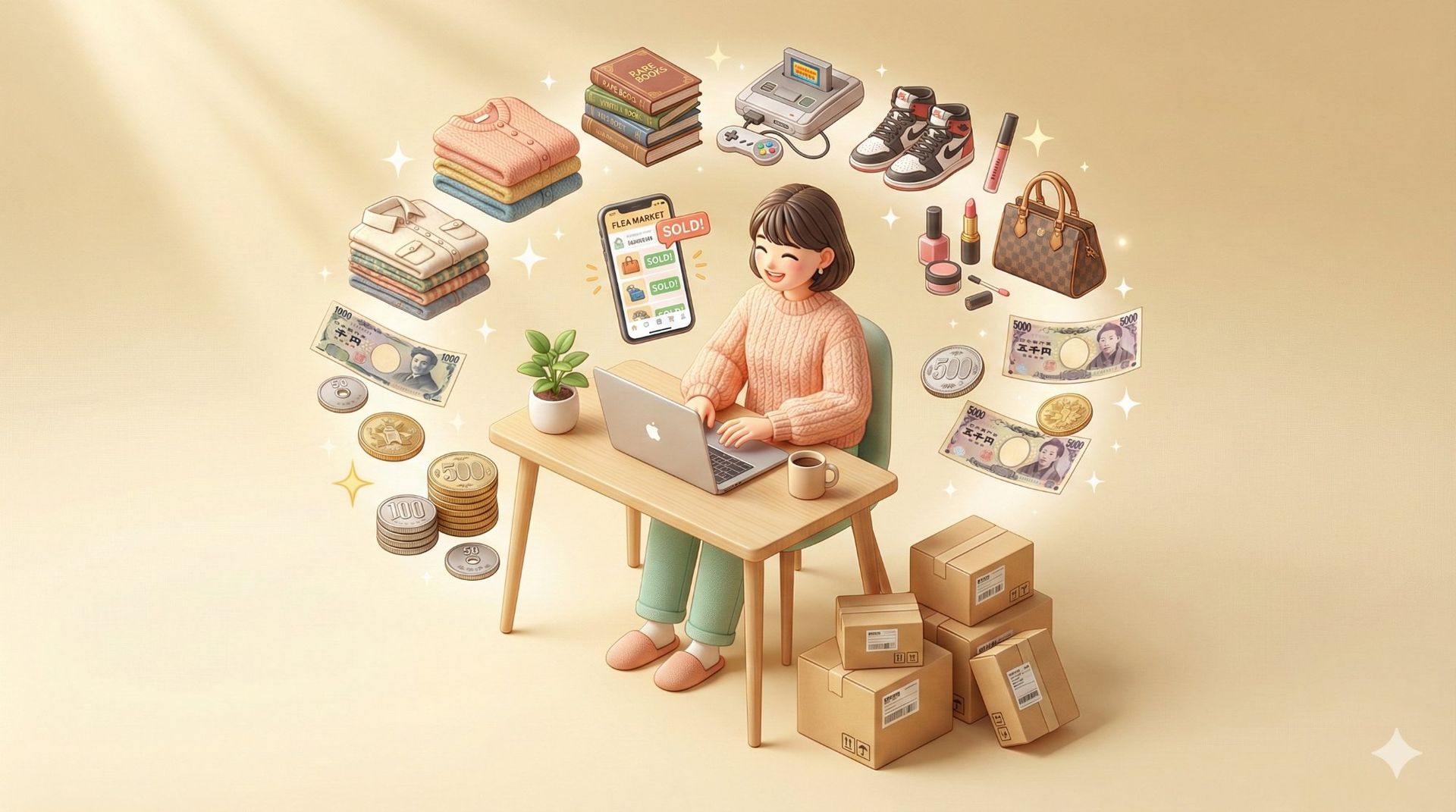 【実話】手取り18万円OLが「家の不用品」で月3万円稼ぐようになった話